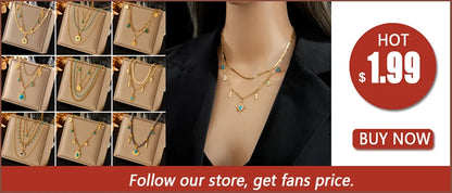 DIEYURO 316L Acciaio Inossidabile Doppio Strato di Perle 2in1 Catene Collana Per Le Donne di Nuovo Modo Delle Ragazze Girocollo Impermeabile Gioielli Regali