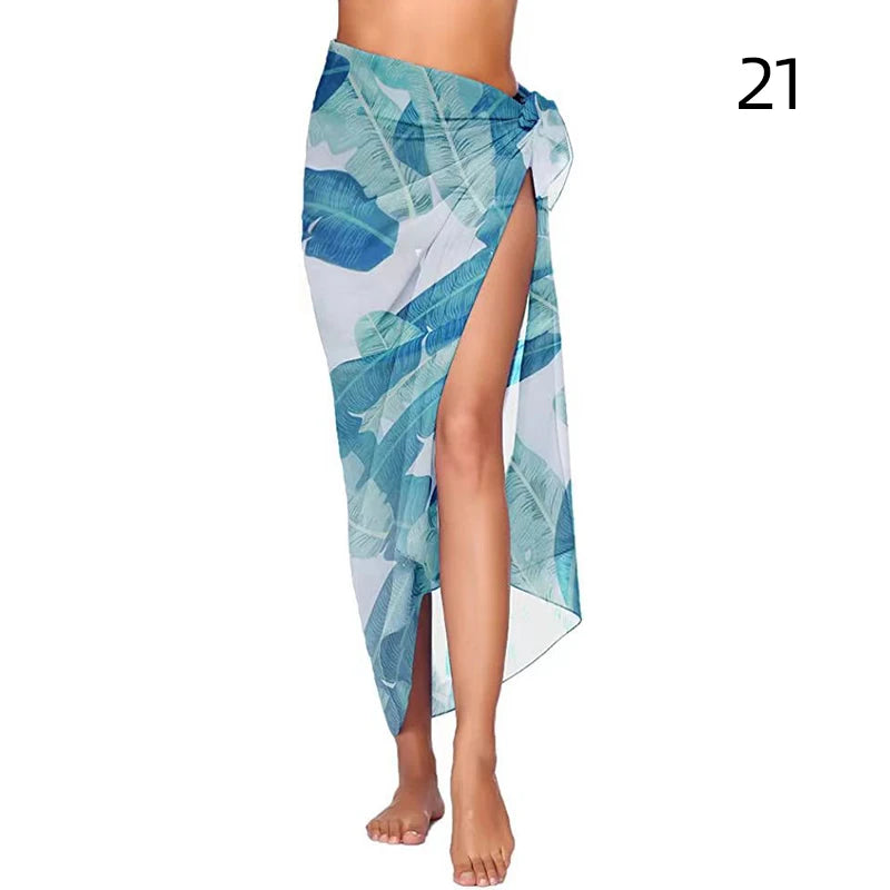 Jupes de plage sexy pour femmes, jupes de plage en mousseline, paréo long, serviette de plage, écharpe de bikini sexy