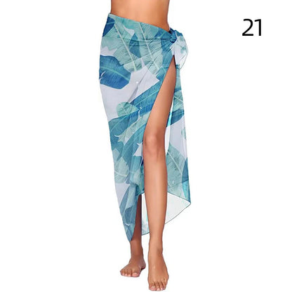 Jupes de plage sexy pour femmes, jupes de plage en mousseline, paréo long, serviette de plage, écharpe de bikini sexy
