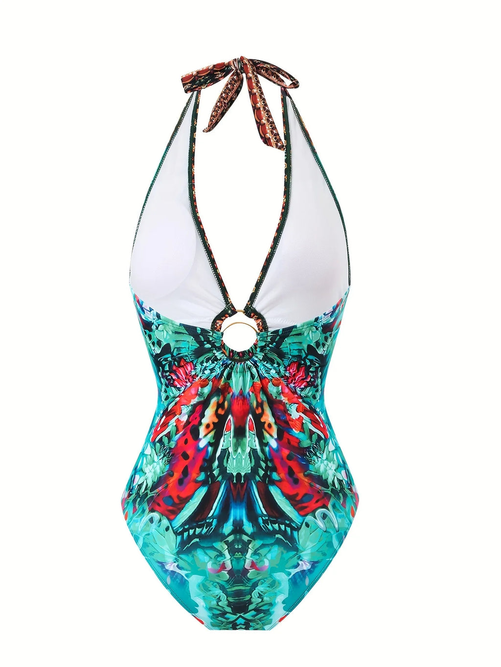 Costume da bagno floreale con stampa floreale con volant monospalla blu Set copricostume singolo micro monokini costumi da bagno sexy per ragazze Summer Beach