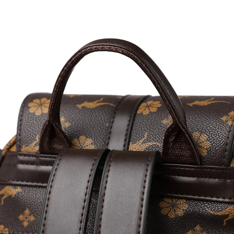 Zaino da donna Designer borsa da donna in pelle di alta qualità stampa di moda di lusso borse da scuola con nappe zaini di grande capacità Sac