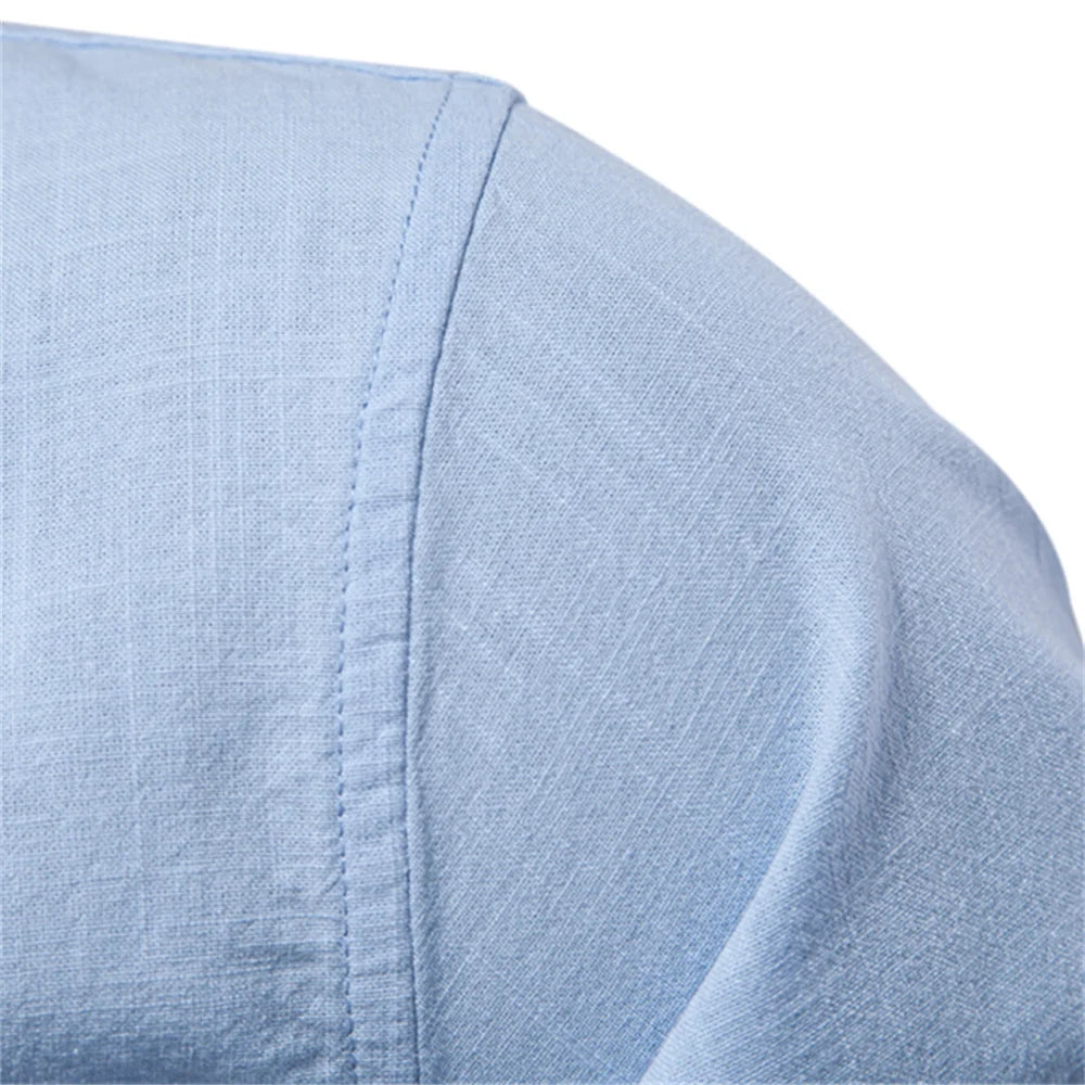 AIOPESON 100% cotone camicia sociale da uomo tinta unita manica lunga camicia di marca di alta qualità per uomo primavera stand camicie da uomo casual