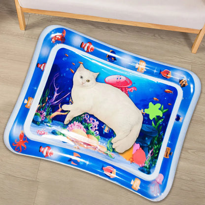 Tappetino per acqua sensoriale Sensore ispessito Sensore per acqua da gioco Tappetino per gatti Forniture per animali domestici Tappetino per pulizia e raffreddamento Accessori estivi per animali domestici per gatti