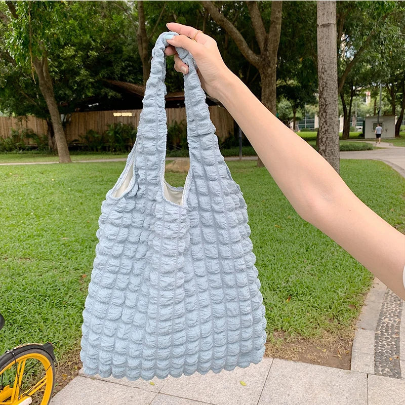 Yogodlns Borsa a nuvola pieghettata estiva Borsa a tracolla femminile di grande capacità color caramello Borse Shopping Borsa per ragazze Tote Bolsas