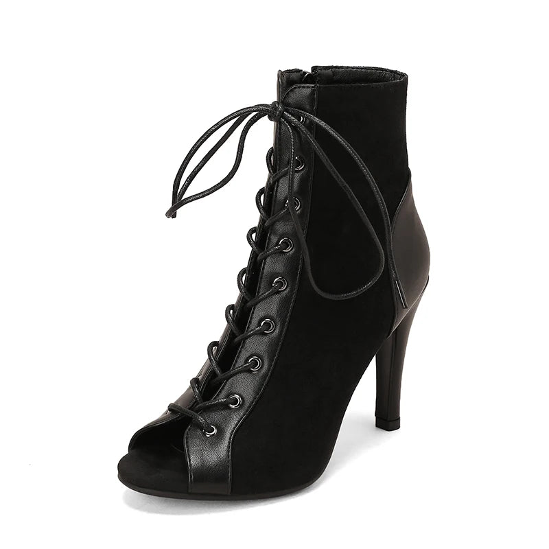 Sgesvier Elegant Ankle Women's Party Ladies Latin Sexy stilettos High Heels For Women Latin dance Boots heels shoes Ballroom