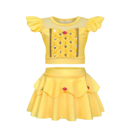 Costume da bagno principessa Sirena Mirabel Isabella Costume da bagno Set Ragazza Estate Beachwear Pool Party Bambini Anna Elsa Rapunzel Costume da bagno