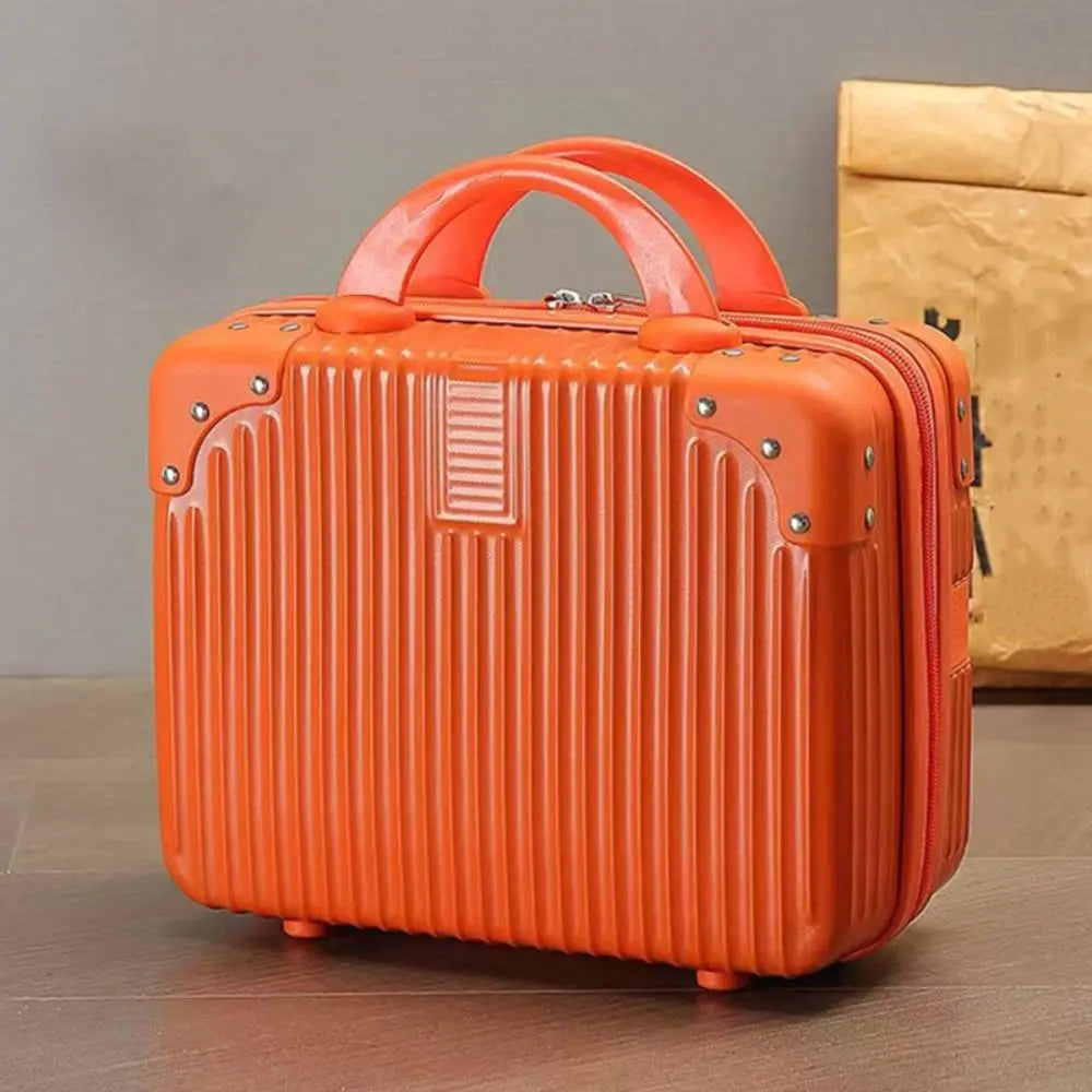 Mini valigia da viaggio leggera da 14 pollici Scatola per cosmetici Organizzatore per bagagli a mano impermeabile Custodia per trucco Piccola custodia da imbarco protettiva