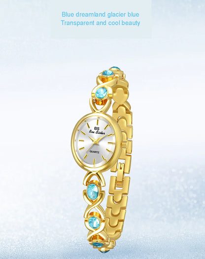 Orologio da donna elegante braccialetto di giada di lusso orologi al quarzo regalo per le donne 2025 nuovo orologio da polso impermeabile di alta qualità