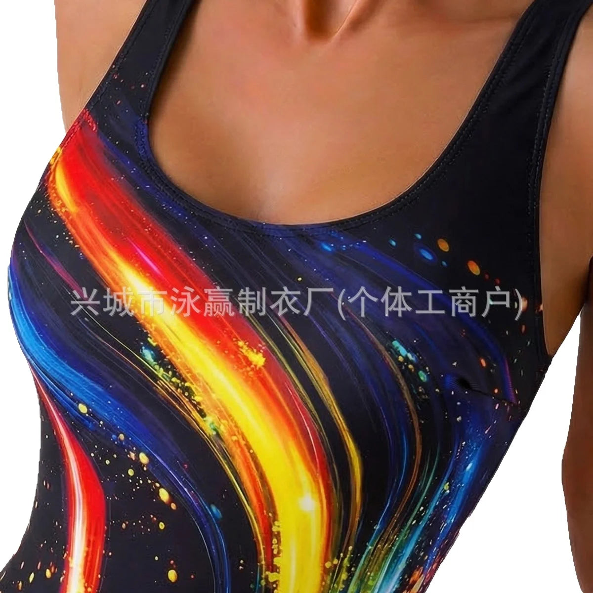 2026 New Cross-Border One-Piece Swimsuit Design Sensation Beach Vacation Swimwear Slimming Meat Covering Polyester Fabric