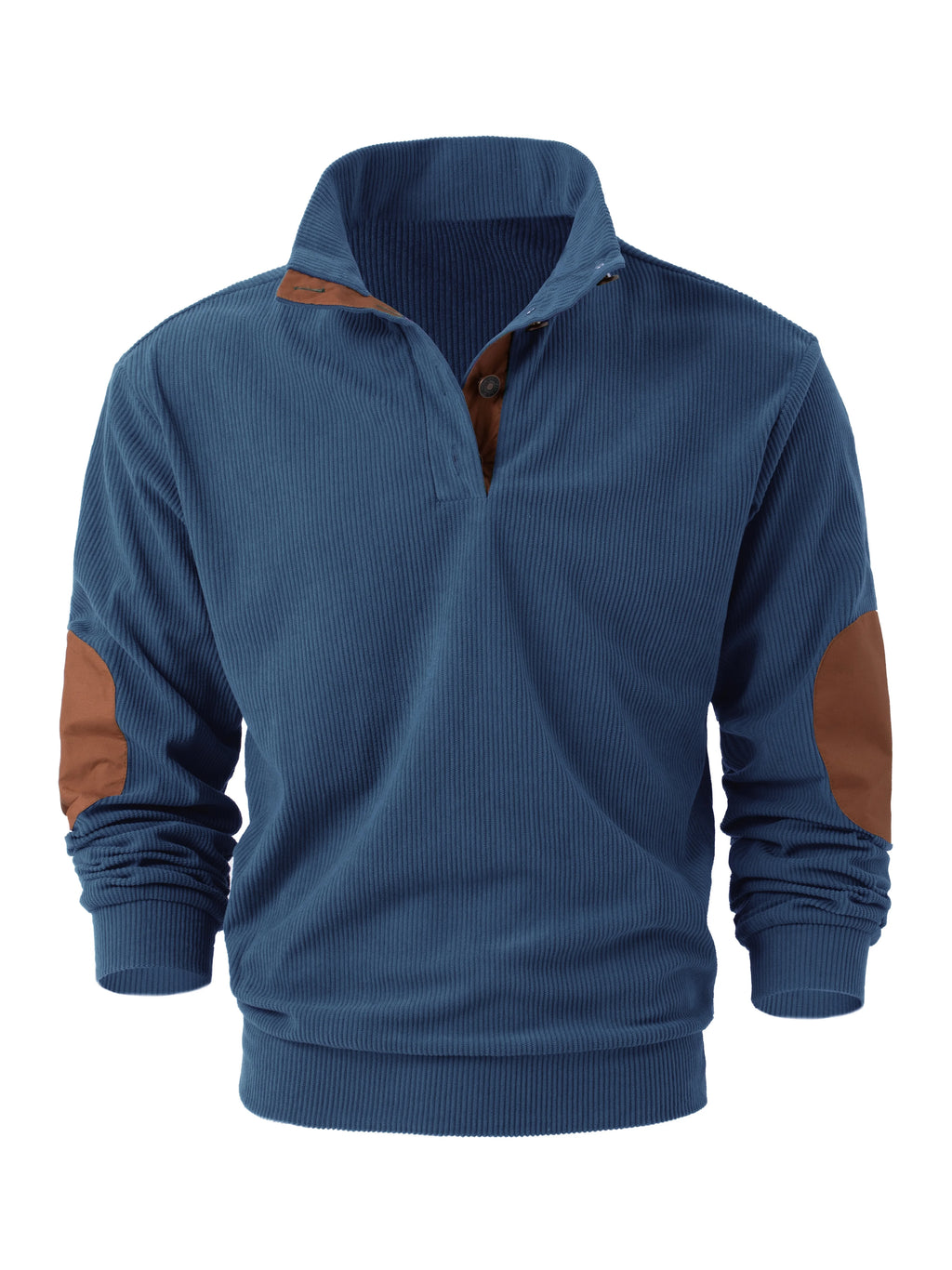 Top da uomo a maniche lunghe sportivi in tinta unita primaverili e autunnali, pullover da uomo all'aperto con colletto rialzato alla moda e casual