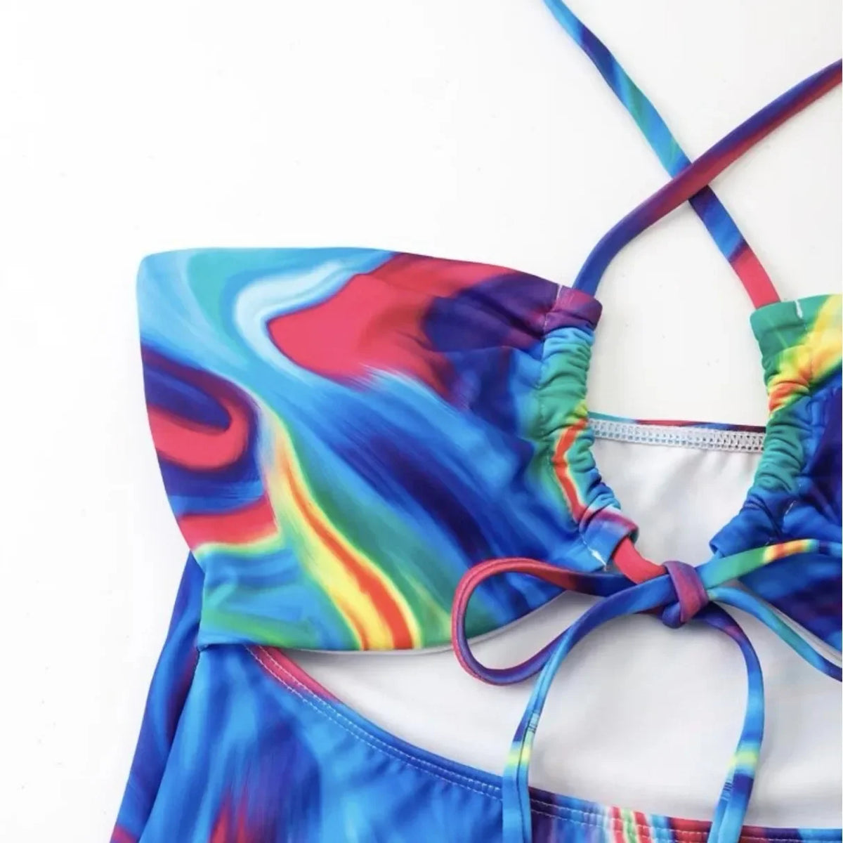 Hot Sale Of The Season New Blue Gradient One-Piece Swimsuit Continuous Change Color Swimwear Sportswear And Bag Accessories Cate