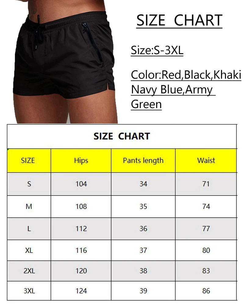 Costume da bagno da uomo con tasche con cerniera Fodera in rete Pantaloncini da spiaggia estivi Costume da bagno da bagno ad asciugatura rapida Costume da bagno