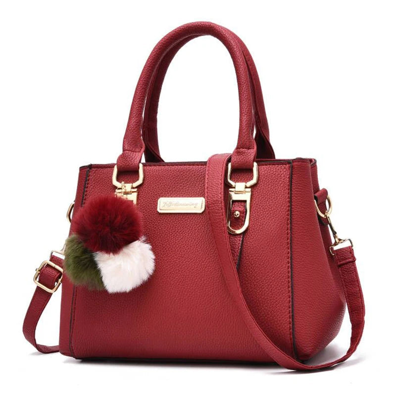 Yogodlns borsa da donna con ciondolo con perline borsa a tracolla in rilievo da donna borsa a tracolla da donna borse con palle di pelo borsa di alta qualità