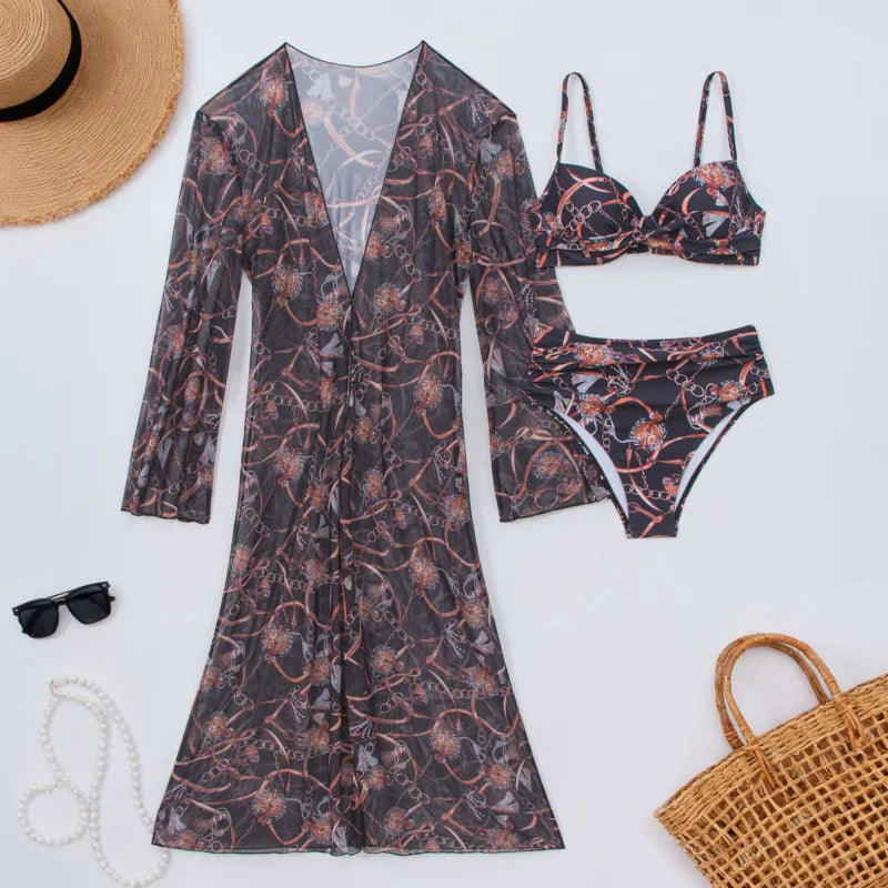 2026 Sexy Bikinis Female Swimsuits Women Three-Piece Swimwear Beach Swimming Wear Bathing Suits Brazilian Bikini Set Pool Bather