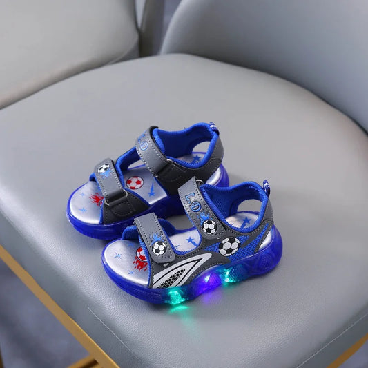 Sandales d'été Nouveau Sport Confort Chaussures bébé Antidérapantes Respirantes Douces Lumineuses Chaussures de garçon Mode Plage Sandales décontractées Босоножки