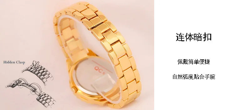 Orologi eleganti da donna con bracciale in oro 2025 Orologi da polso da donna di lusso delle migliori marche per orologio femminile Moda elegante in acciaio pieno