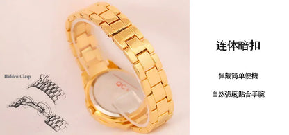 Orologi eleganti da donna con bracciale in oro 2025 Orologi da polso da donna di lusso delle migliori marche per orologio femminile Moda elegante in acciaio pieno