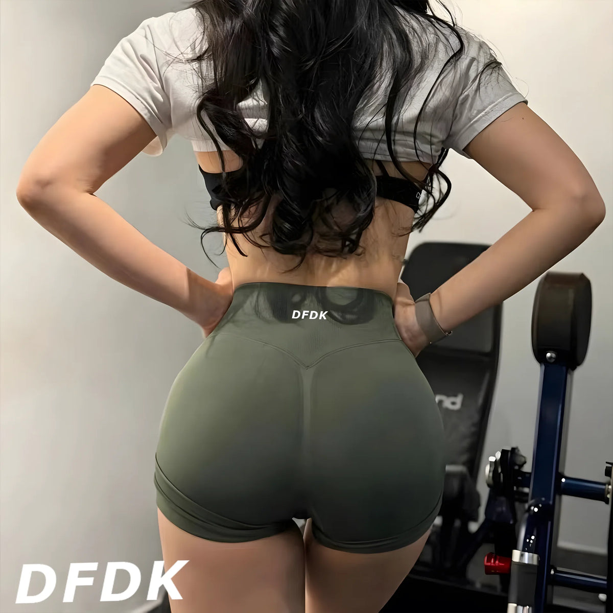 DFDK 2026 Nuovi Pantaloncini da Yoga per Donna con Effetto Push-Up, Vita Alta, Sollevamento Glutei, Resistenti agli Squat, Pantaloncini Sportivi per Palestra, Allenamento, Corsa e Fitness