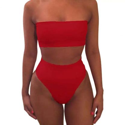2026 Strapless Women Bikini Set Sexy High Cut Swimsuit Women Bathing Suits Push Up Thong Swimsuit Brazilian Bikinis Set 90%