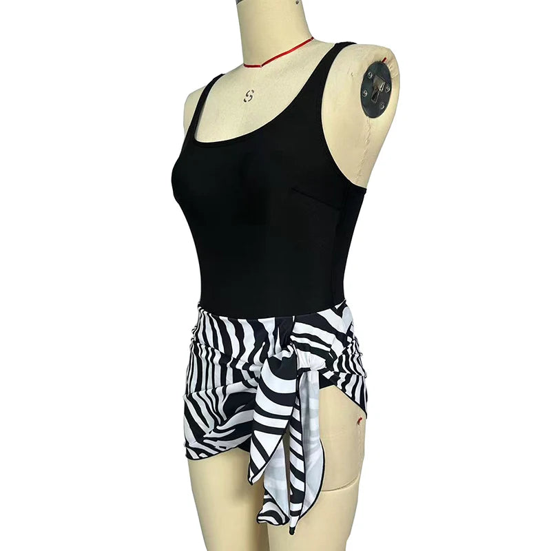 Women's High Waist Skirted One Piece Swimsuit Nylon Spandex Slimming Tummy Control with Padded Cups for Swimming Water Sports