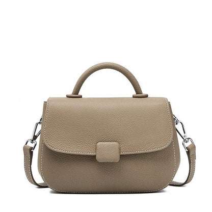 Zency Borsa a tracolla piccola semplice in vera pelle con manico superiore Borsa a tracolla firmata da donna Borsa a tracolla Bolsa 2025 Sac