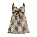 2025 All-Match Tank Top Polyester Fiber Loose Dresses Retro Patchwork Camisole
