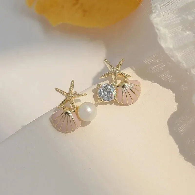 Nuovi orecchini a bottone in argento antico con personalità di conchiglia stereo gotica per uomo donna Ognissanti gioielli punk regalo accessorio per le vacanze