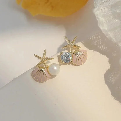 Nuovi orecchini a bottone in argento antico con personalità di conchiglia stereo gotica per uomo donna Ognissanti gioielli punk regalo accessorio per le vacanze