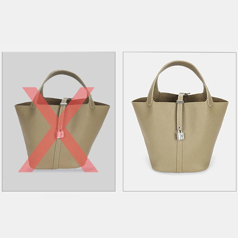 Per H Picotin18 22 Borsa con inserto in feltro Organizzatore Borsa per trucco Organizzatore Borsa interna da viaggio Borse per cosmetici portatili