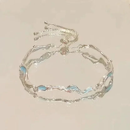 Braccialetti con fiori di ciliegio in cristallo rosa brillante per donne e ragazze, braccialetto con fiore a luna dolce e zirconi, gioielli estetici da festa