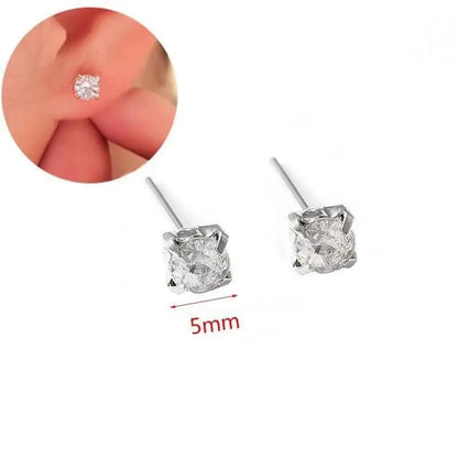 Orecchini in argento 925 con ago in argento moda coreana con cuore di cristallo per gioielli da donna 2025 Trending Nuovi orecchini a cerchio da donna di lusso Brincos