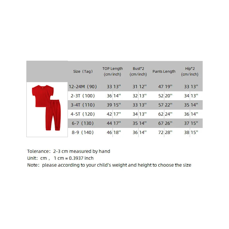 Moda Bambini Bambine Abbigliamento 2 pezzi Set T-shirt casual in cotone solido + Pantaloni in vita elastica Completi per bambini piccoli 1-6 anni