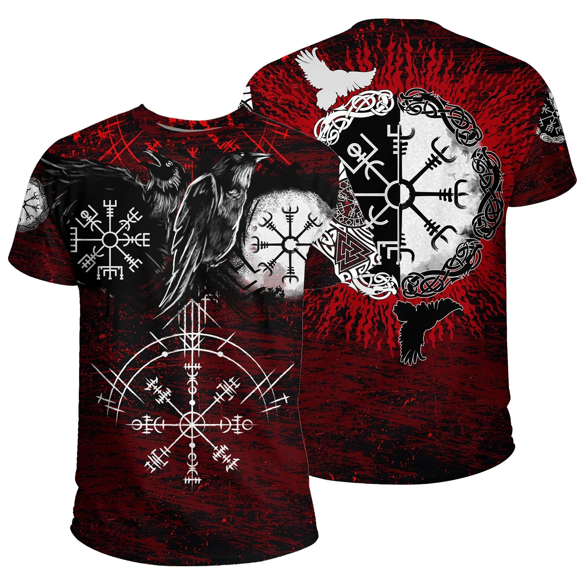 L'ultimo simbolo vichingo 3D stampato abbigliamento oversize estivo manica corta da uomo da strada comoda maglietta Hip Hop Harajuku Top