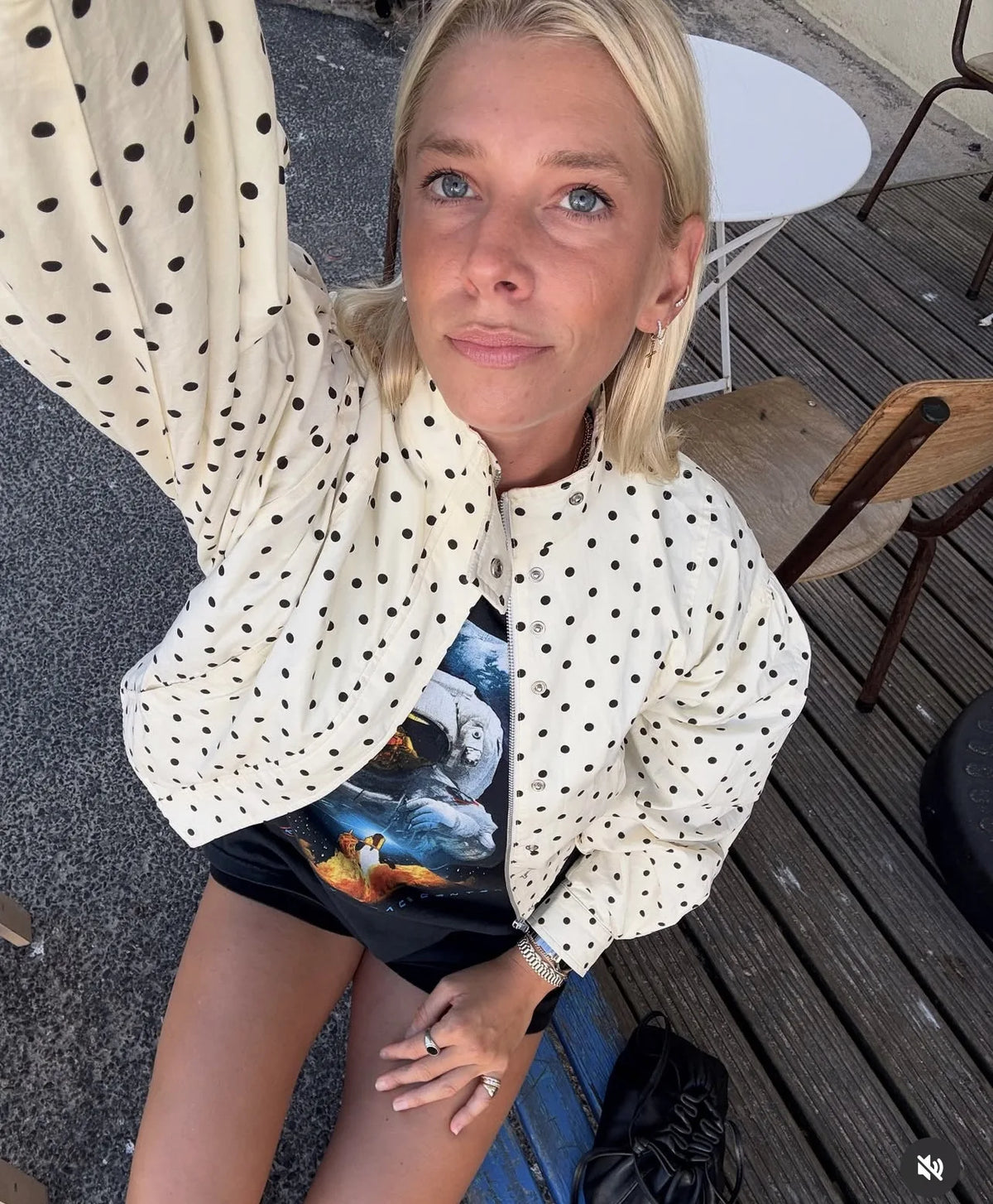TARUXY Cappotto da giacca con stampa a pois alla moda Colletto alla coreana da donna Cappotto da lavoro a maniche lunghe Ins Hot Short Casual Giacche femminili