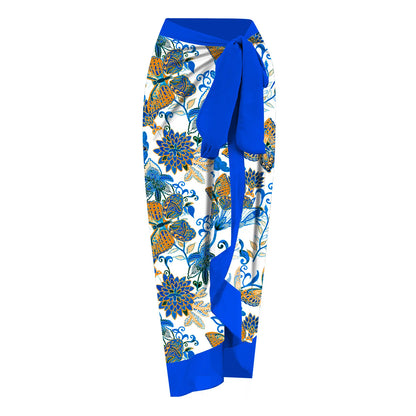 Nuovo Abito da Spiaggia Sexy con Stampa Retrò 2026, Copricostume Lungo, Gonna per Feste, Costume da Bagno, Abbigliamento da Spiaggia