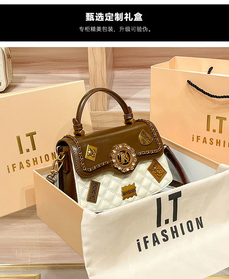 Borsa da donna designer brand handbag women's 2024 new spring/summer high-end texture single shoulder crossbody