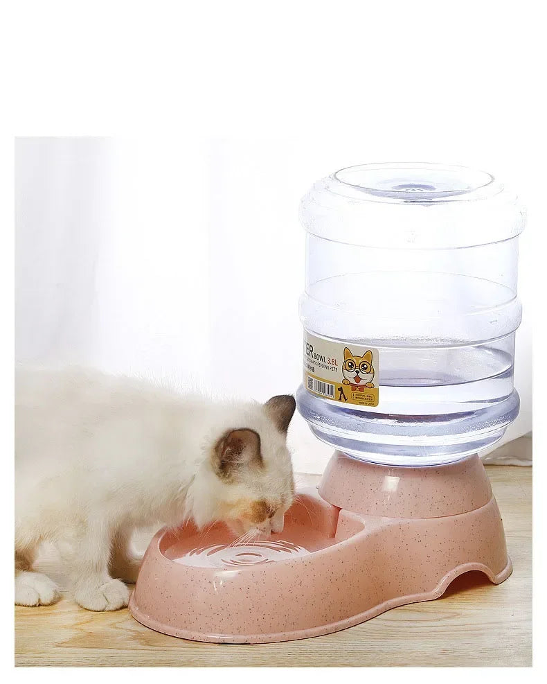 Mangiatoie automatiche per cani Bottiglia d'acqua in plastica Ciotola per gatti Alimentazione e bere Distributore d'acqua per cani Ciotola per animali domestici Forniture per animali domestici