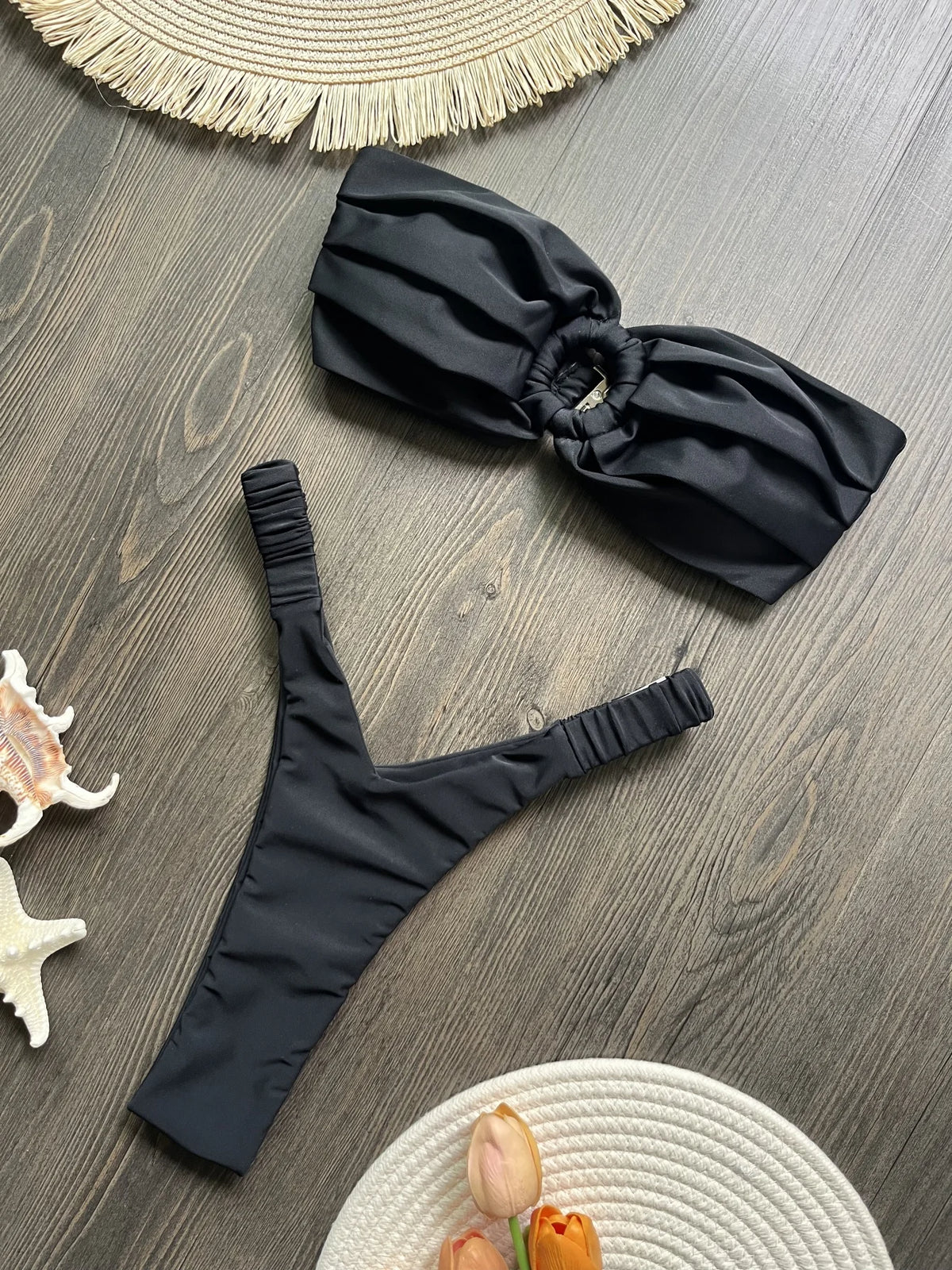 2026 Sexy Female Swimwear Micro Bikini Push Up Women Solid Swimsuits Brazilian Bikini Set Thong Biquini Swim Suits Beachwear