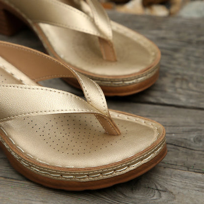 Sandales d'été pour femmes de haute qualité, nouvelle mode, couleur unie, bout ouvert, talons hauts, décontractées, tongs de plage, Zapatos Mujer