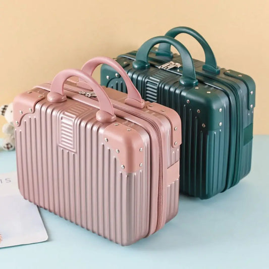 Mini valigia da viaggio leggera da 14 pollici Scatola per cosmetici Organizzatore per bagagli a mano impermeabile Custodia per trucco Piccola custodia da imbarco protettiva