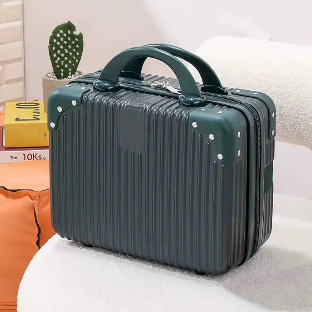 Mini valigia da viaggio leggera da 14 pollici Scatola per cosmetici Organizzatore per bagagli a mano impermeabile Custodia per trucco Piccola custodia da imbarco protettiva
