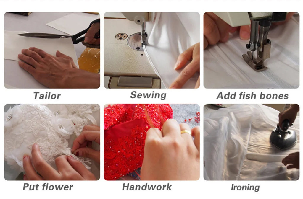 Gabriellar eleganti abiti da sposa a sirena per le spose scollo a V applicazioni tulle volant pieghe al largo della spalla personalizzati