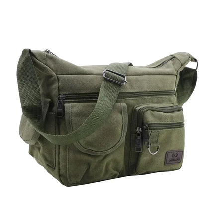 Borsa a Tracolla in Tela da Uomo, Borsa Casual da Viaggio, Borsa Messenger di Lusso, Borsa a Mano di Alta Qualità, Borsa da Petto alla Moda