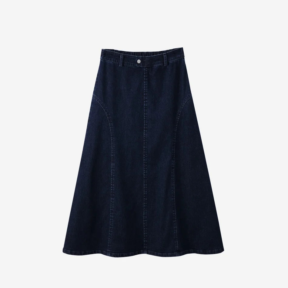 (Spedizione in 1 giorno) Collezione AW26 Denim Varsity, felpa in denim blu navy con ricami, tessuto per l'abbigliamento da giorno, abbigliamento per fratelli e sorelle