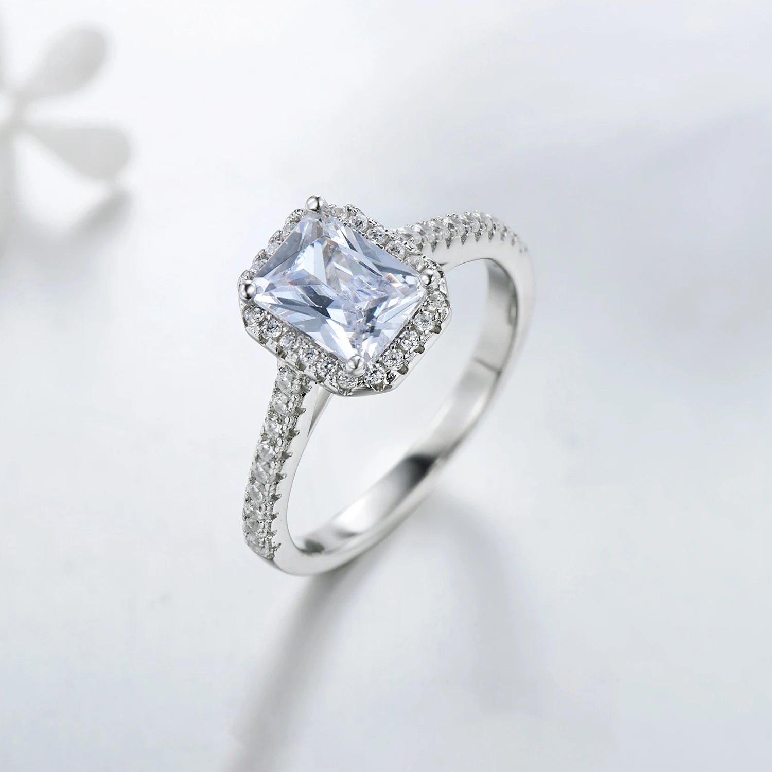 R&J 925 Solid Silver Rings For Women Wedding Jewelry Bijoux AAAAA zirconia vintage Accessories Engagement Bague Bijouterie