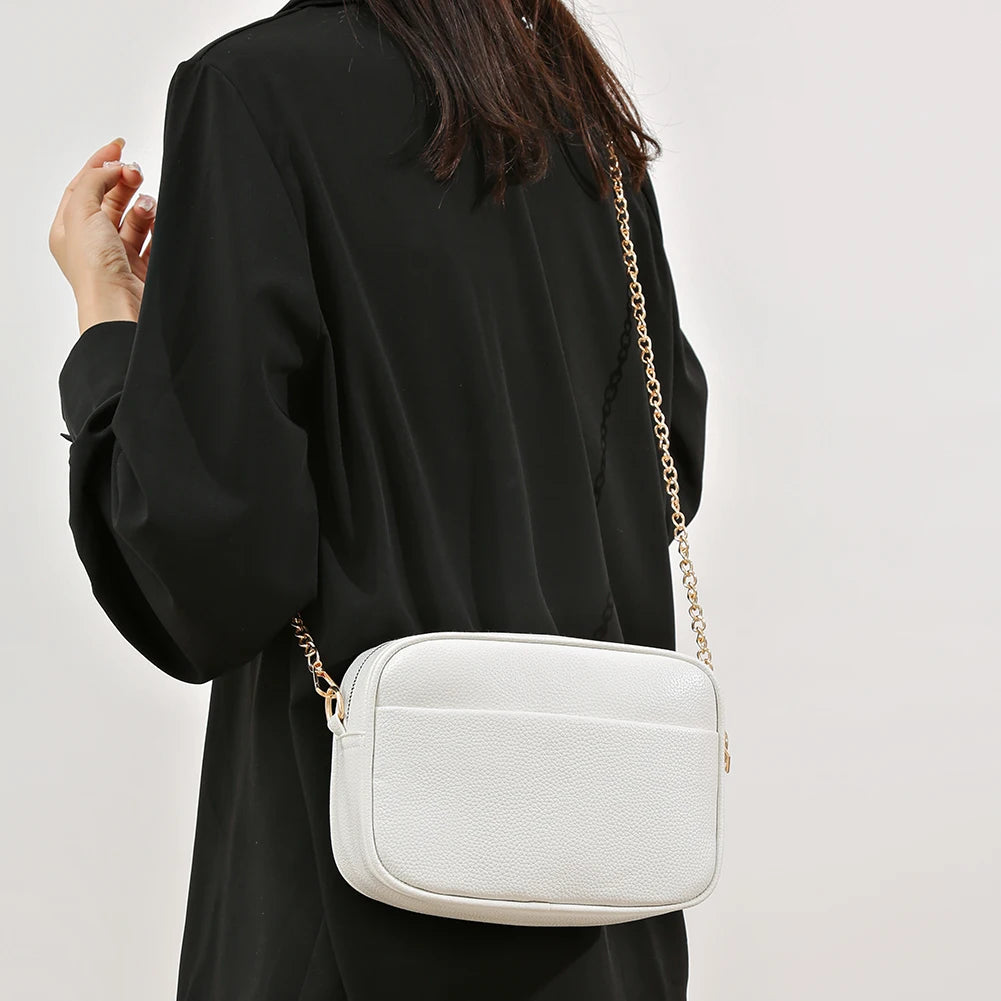 Borsa da donna di moda borse a tracolla in pelle di marca di lusso per borse a tracolla da donna 2024 borsa a mano di design Tote a tracolla in tinta unita
