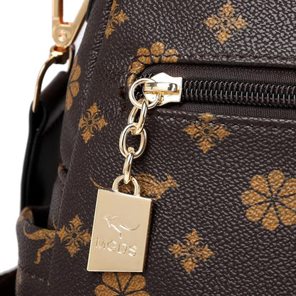 Zaino da donna Designer borsa da donna in pelle di alta qualità stampa di moda di lusso borse da scuola con nappe zaini di grande capacità Sac
