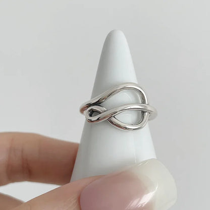 Anelli in Argento Sterling 925, Nuovi Gioielli da Festa, Charm Vintage, Design Geometrico a Doppio Strato, Accessori Regalo, Dropshipping