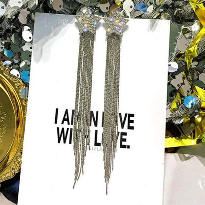 Nuova tendenza della moda Design unico Orecchini rettangolari eleganti e squisiti con zirconi per gioielli da donna Regali premium per feste di nozze