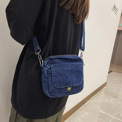Borsa da donna Casual in Denim 2023 borse a tracolla a tracolla estive di tendenza per borse e borsette per telefono da studente borsa a tracolla per Jeans